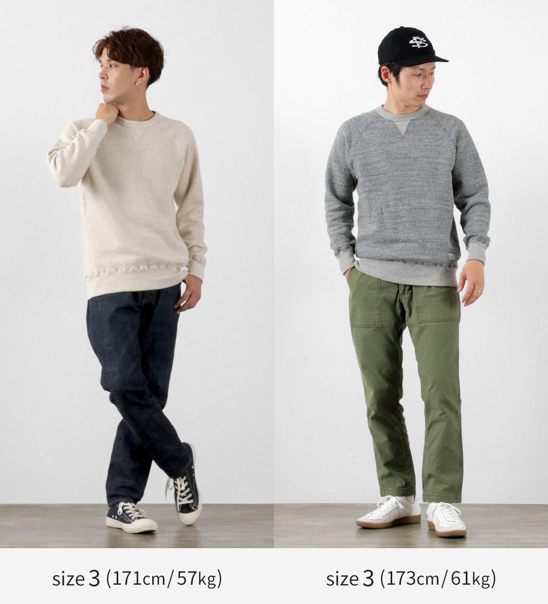 KEPANI / 해리스-2 크루 스웨트셔츠 TS-8301MS