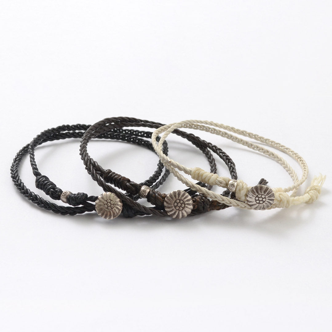 Phadua / Braided 1mm 가죽 2 랩 발목