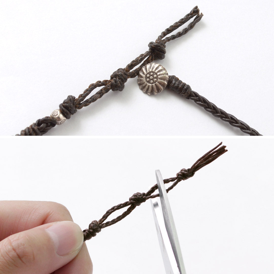 Phadua / Braided 1mm 가죽 2 랩 발목