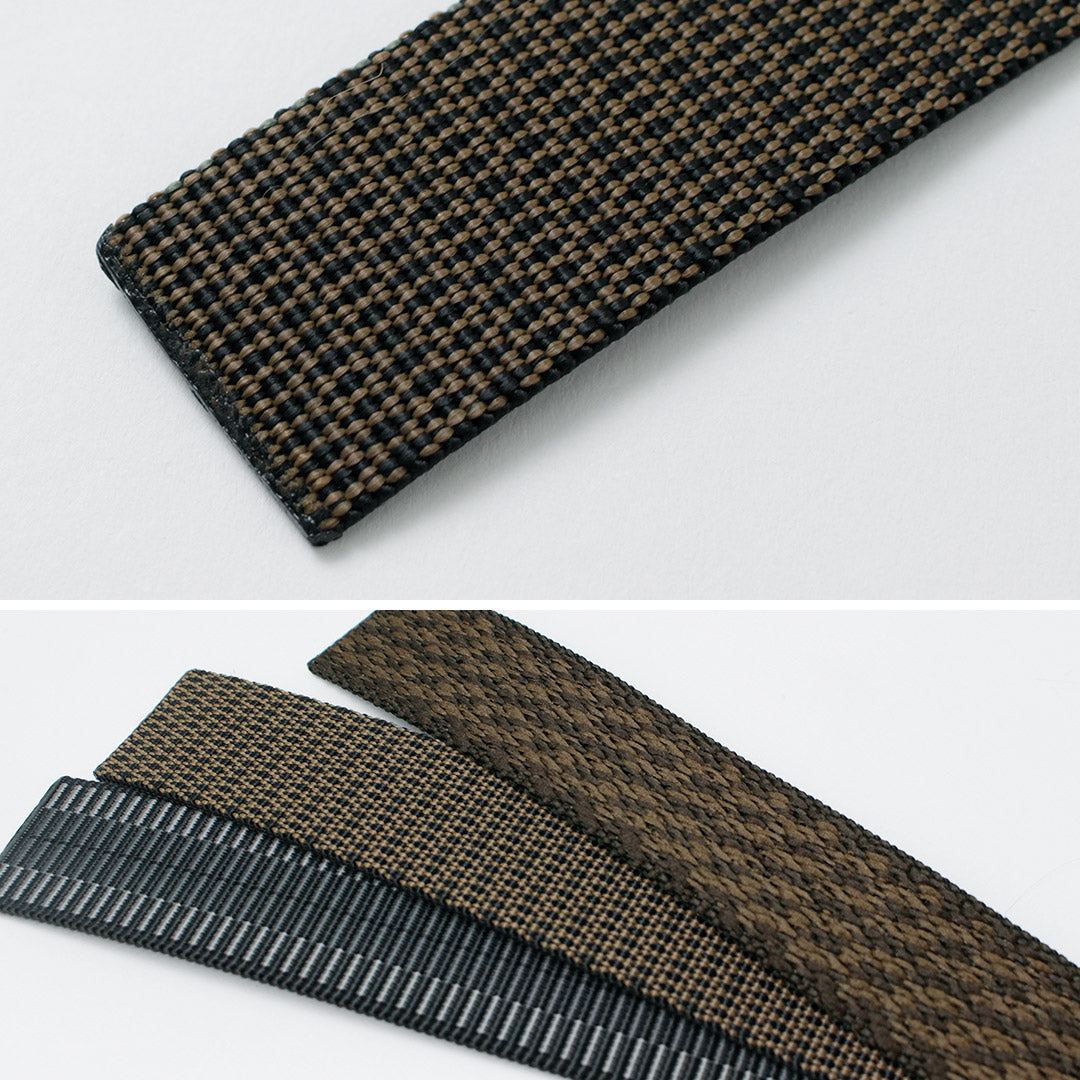 BISON DESIGNS / Cinturón de correas de nailon estampado de 30 mm