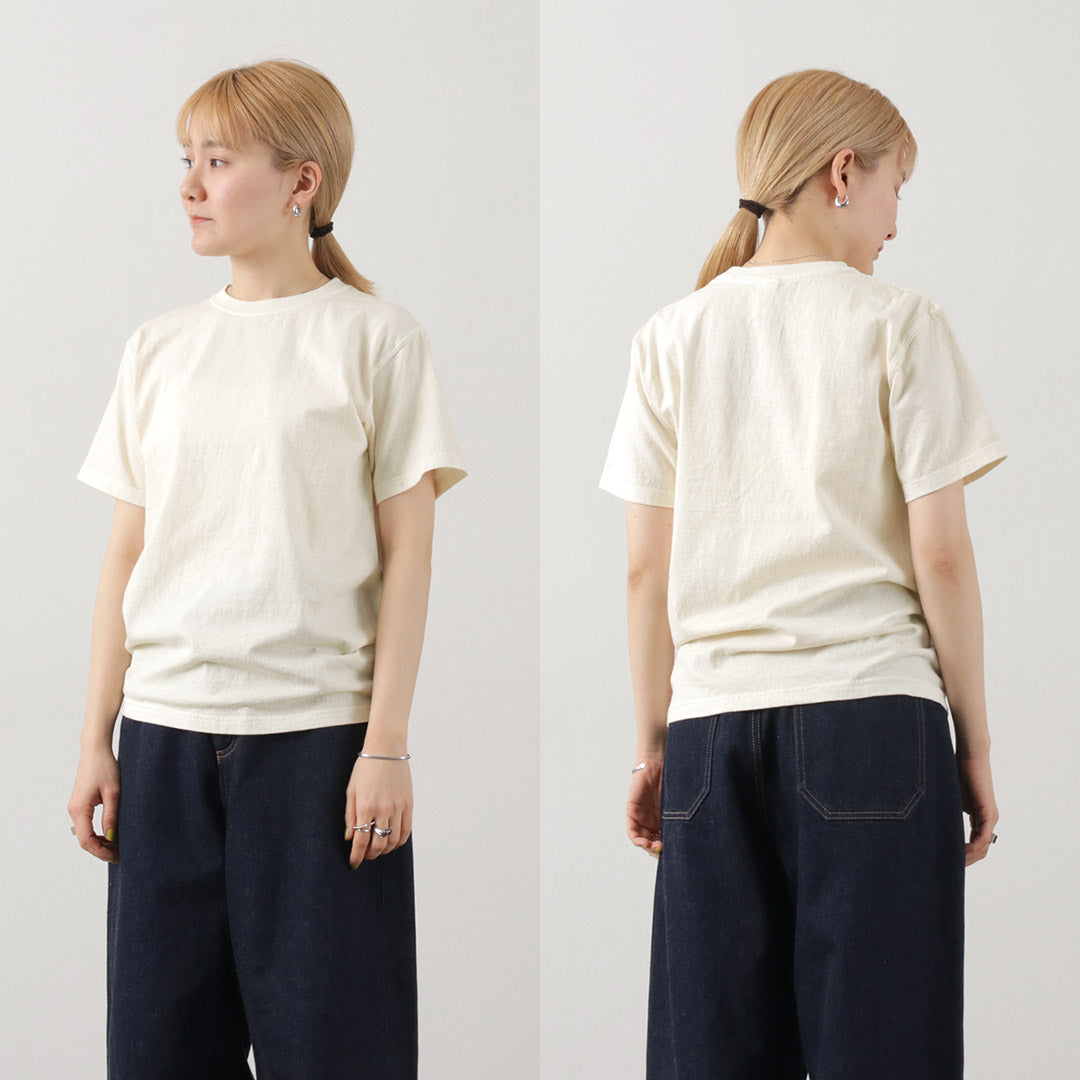 BUENA Camiseta de cuello de la tripulación de manga corta / manga corta