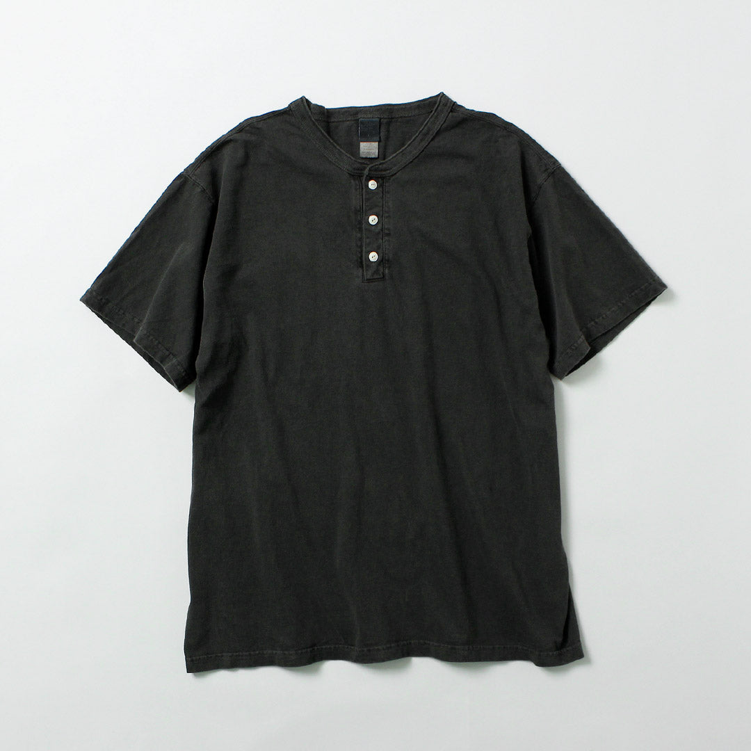 GOOD ON / Short-Sleeve Henley Neck T-Shirt