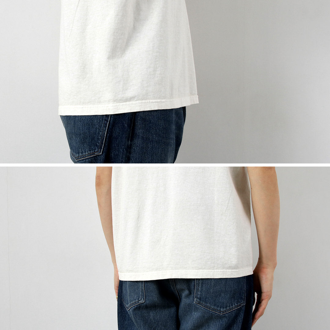 GOOD ON / Short-Sleeve Henley Neck T-Shirt