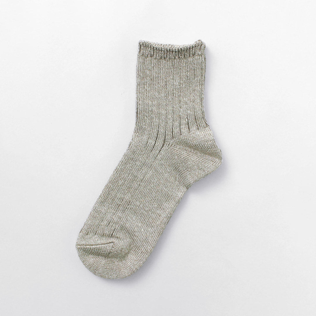 ROTOTO / Chaussettes côtelées en lin et coton