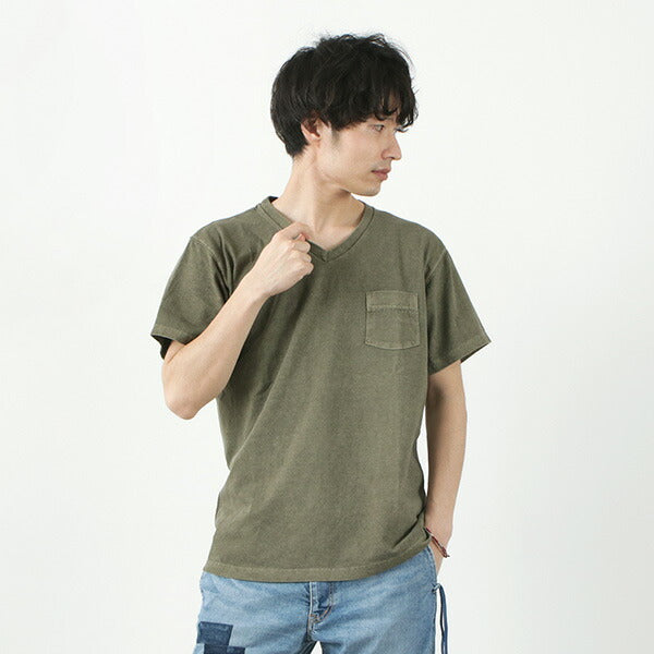 GOOD ON / GOST1408 Short Sleeve V-neck Pocket T-shirt