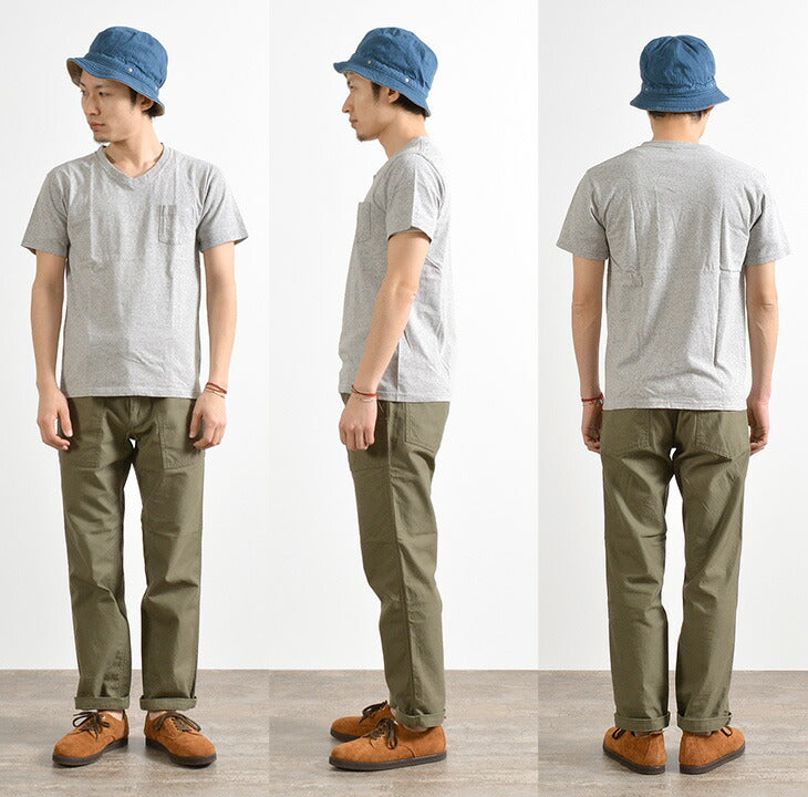 GOOD ON / GOST1408 Short Sleeve V-neck Pocket T-shirt