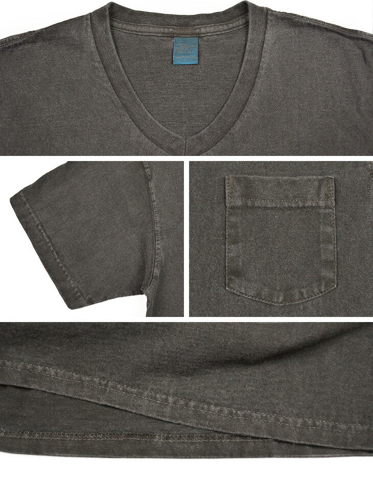 GOOD ON / GOST1408 Short Sleeve V-neck Pocket T-shirt
