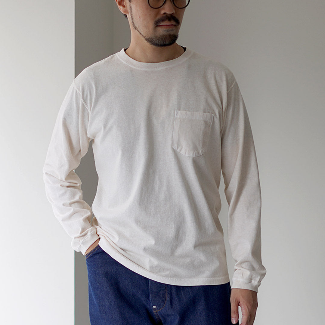 GOOD ON / 긴팔 포켓 크루넥 티셔츠