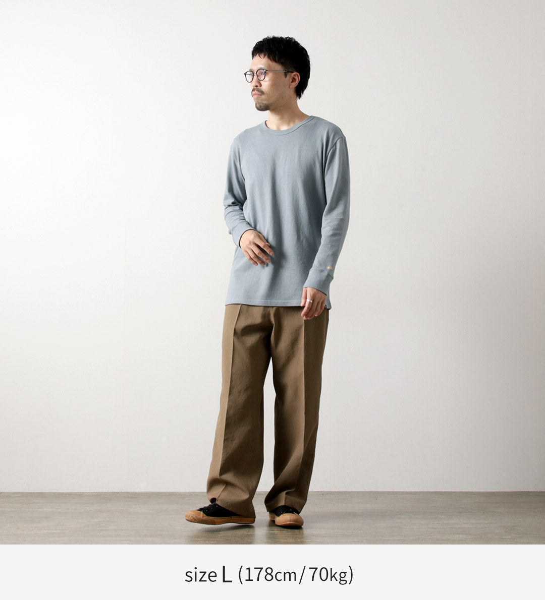 GOHEMP / Sun Blend Warmer Basic Long Sleeve T-Shirt