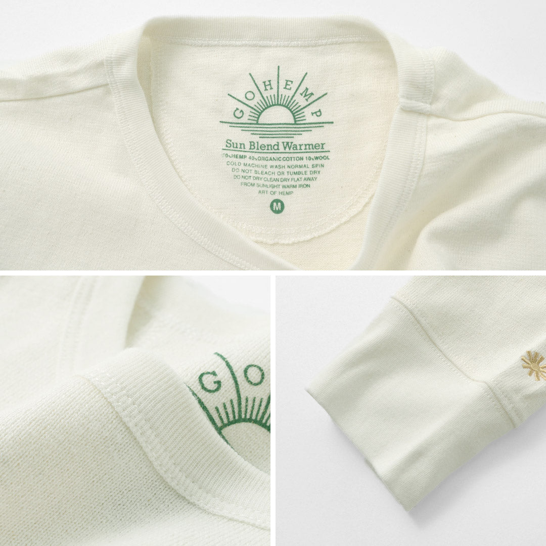 GOHEMP / Sun Blend Warmer Basic Long Sleeve T-Shirt