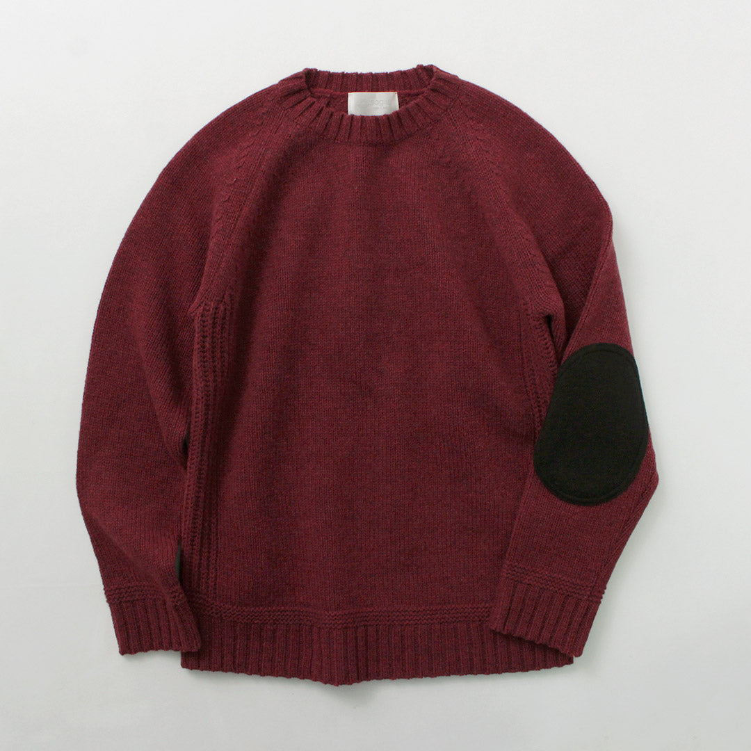 SOGLIA / Landnoah Pull col rond en laine britannique