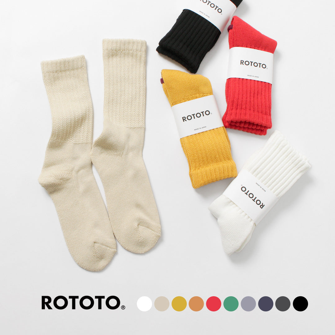 ROTOTO / 루즈 파일 크루 양말
