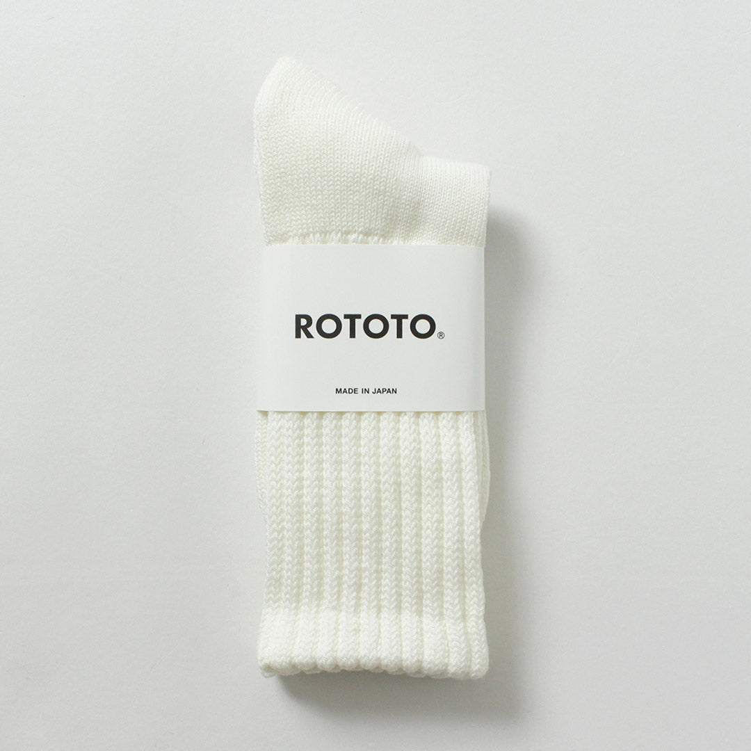 ROTOTO / 루즈 파일 크루 양말