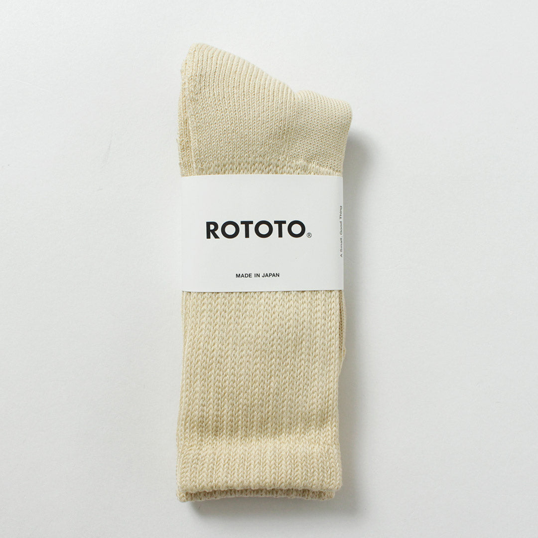 ROTOTO / 루즈 파일 크루 양말