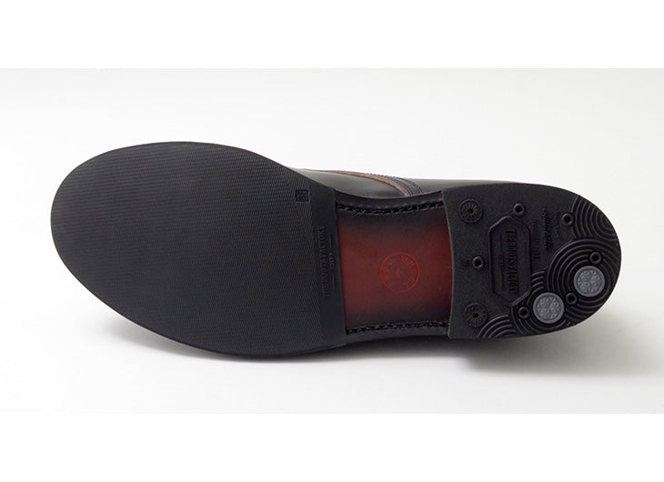 WHEELROBE / Chaussures en cuir à bout Moc avec coutures épaisses