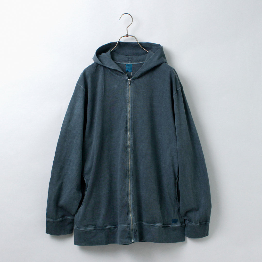 GOOD ON / Pigment Dye Zip Tee Parka