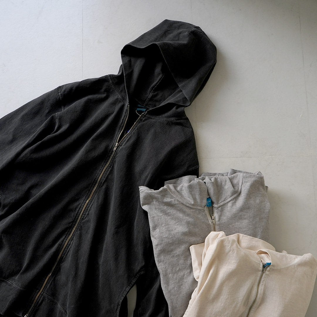 GOOD ON / Pigment Dye Zip Tee Parka