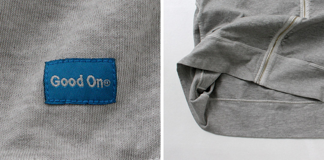 GOOD ON / Pigment Dye Zip Tee Parka
