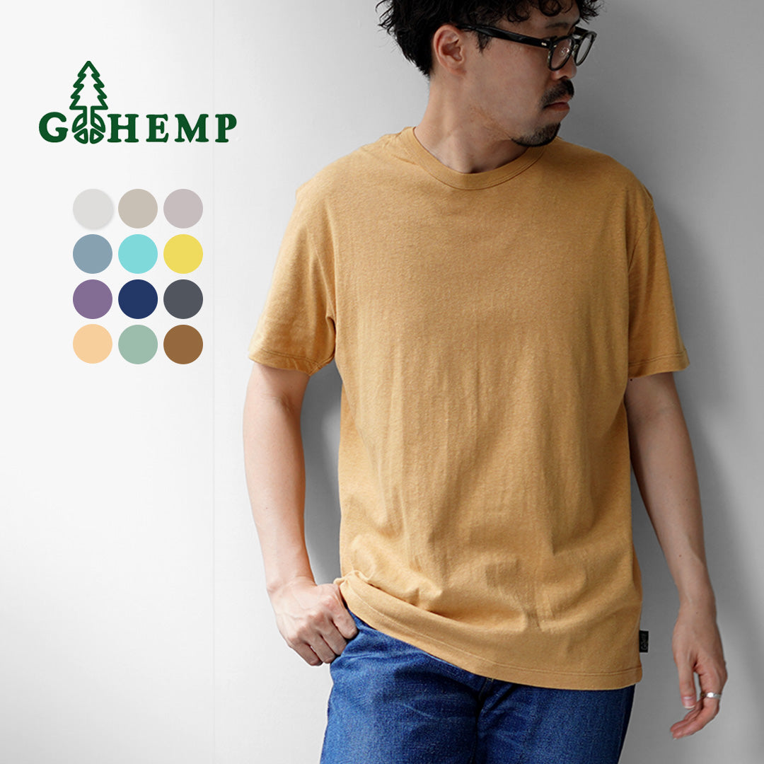 GOHEMP / 기본 짧은 슬리브 티셔츠