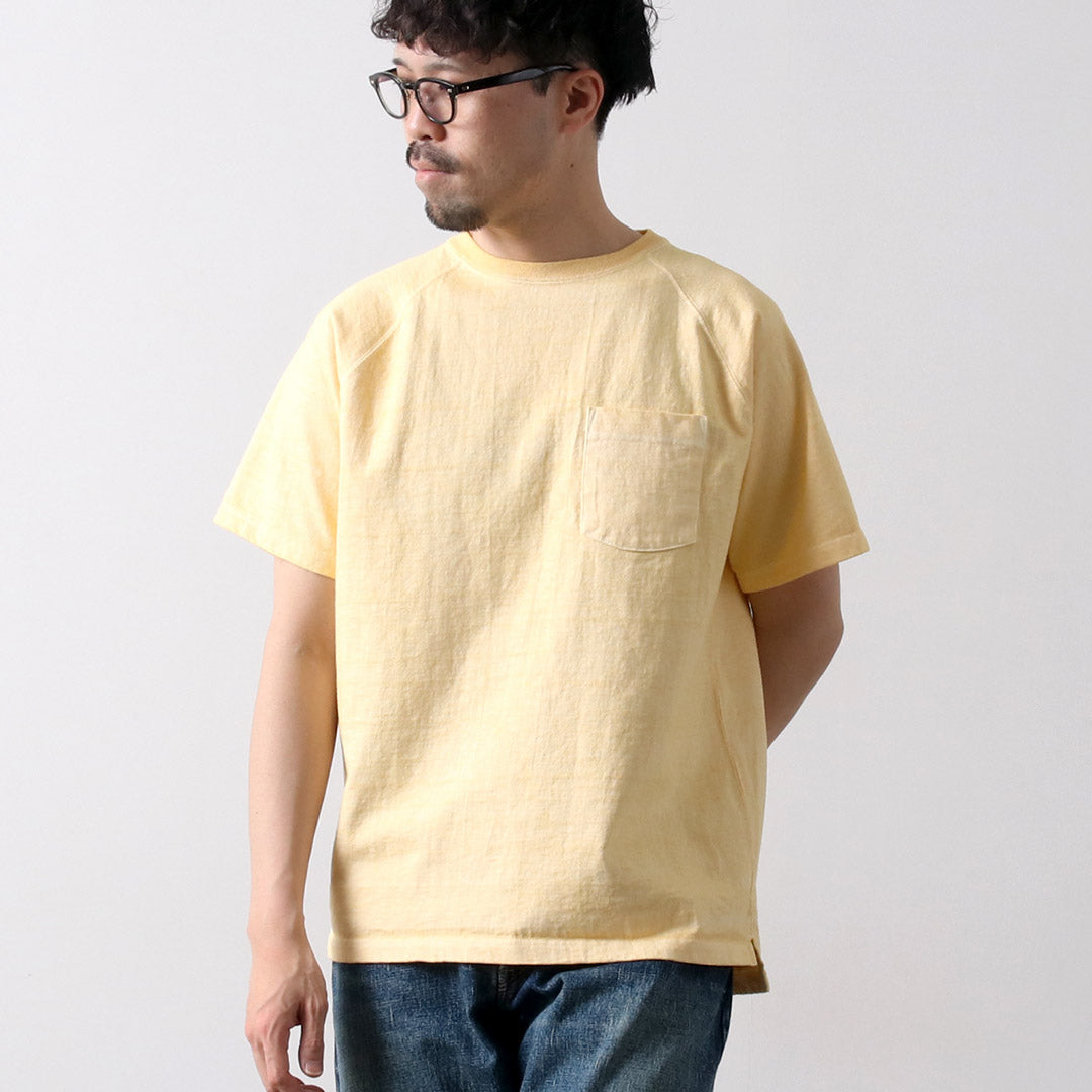 GOOD ON / Camiseta raglán de manga corta con bolsillo pesado