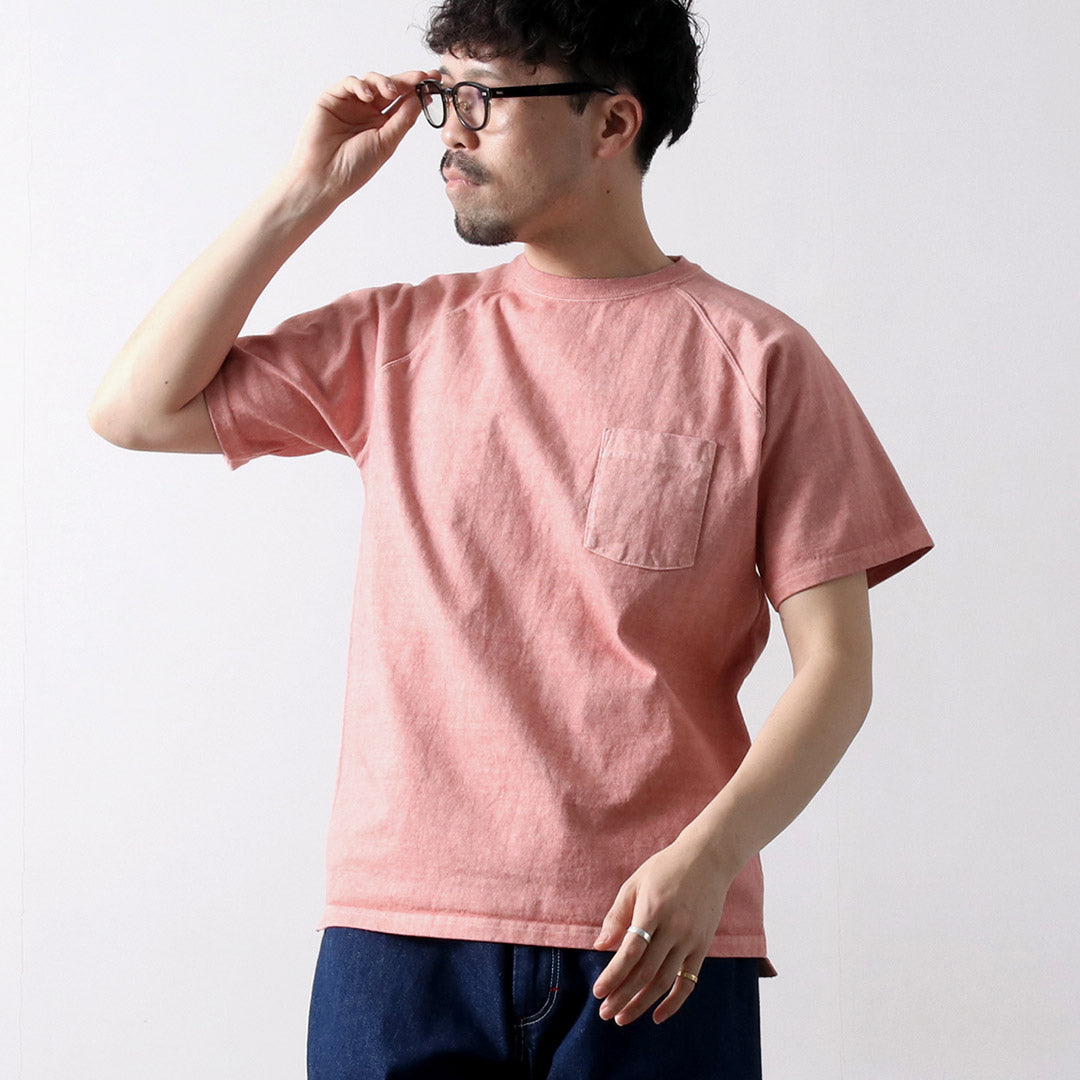 GOOD ON / Camiseta raglán de manga corta con bolsillo pesado