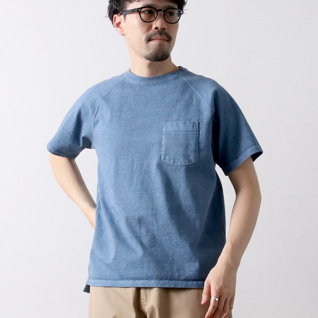 GOOD ON / Camiseta raglán de manga corta con bolsillo pesado