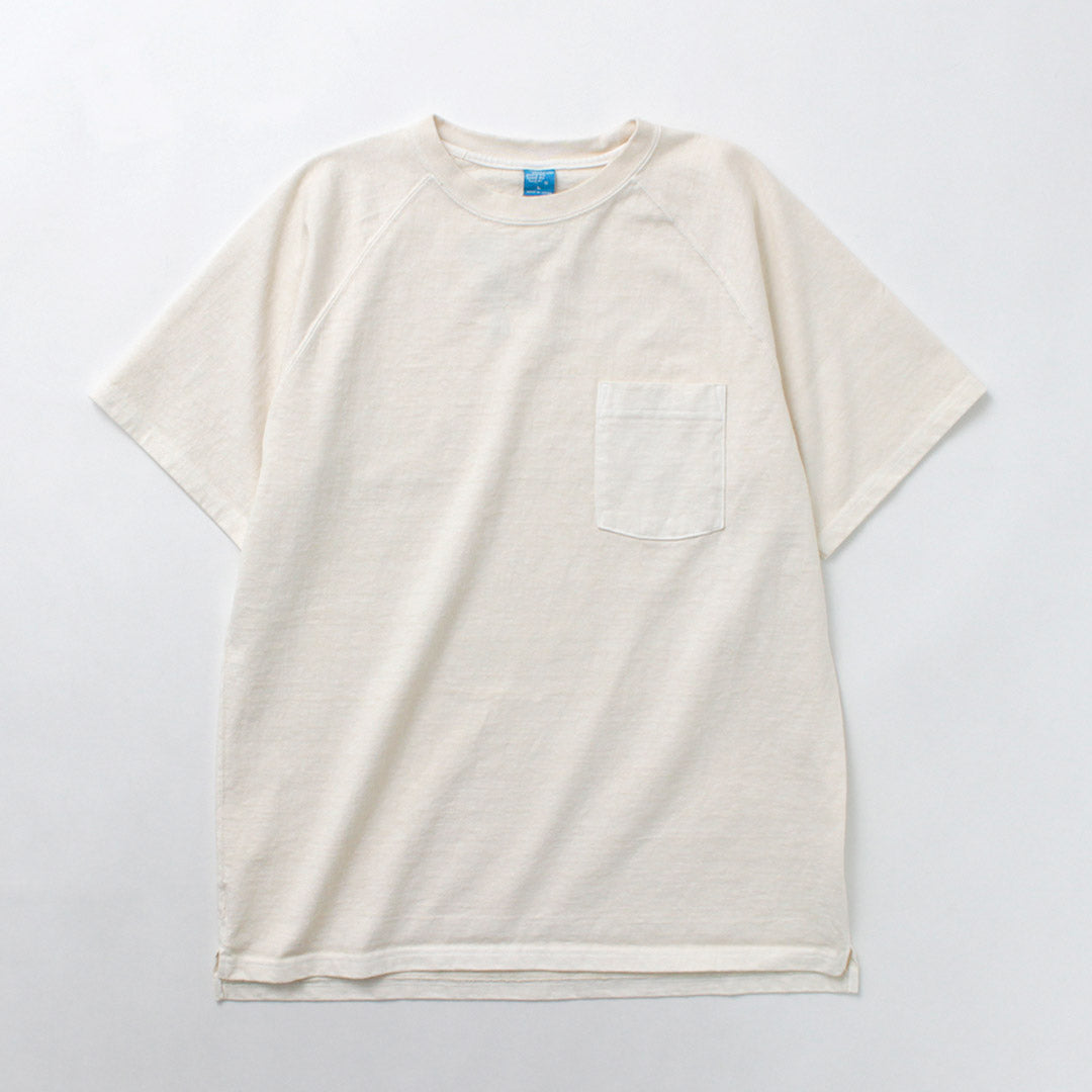 GOOD ON / Camiseta raglán de manga corta con bolsillo pesado