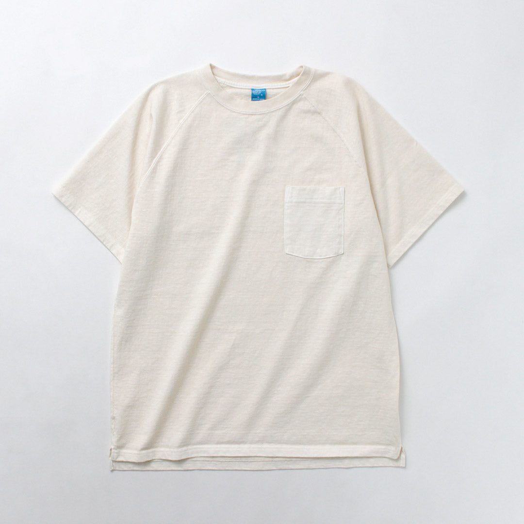 GOOD ON / Camiseta raglán de manga corta con bolsillo pesado