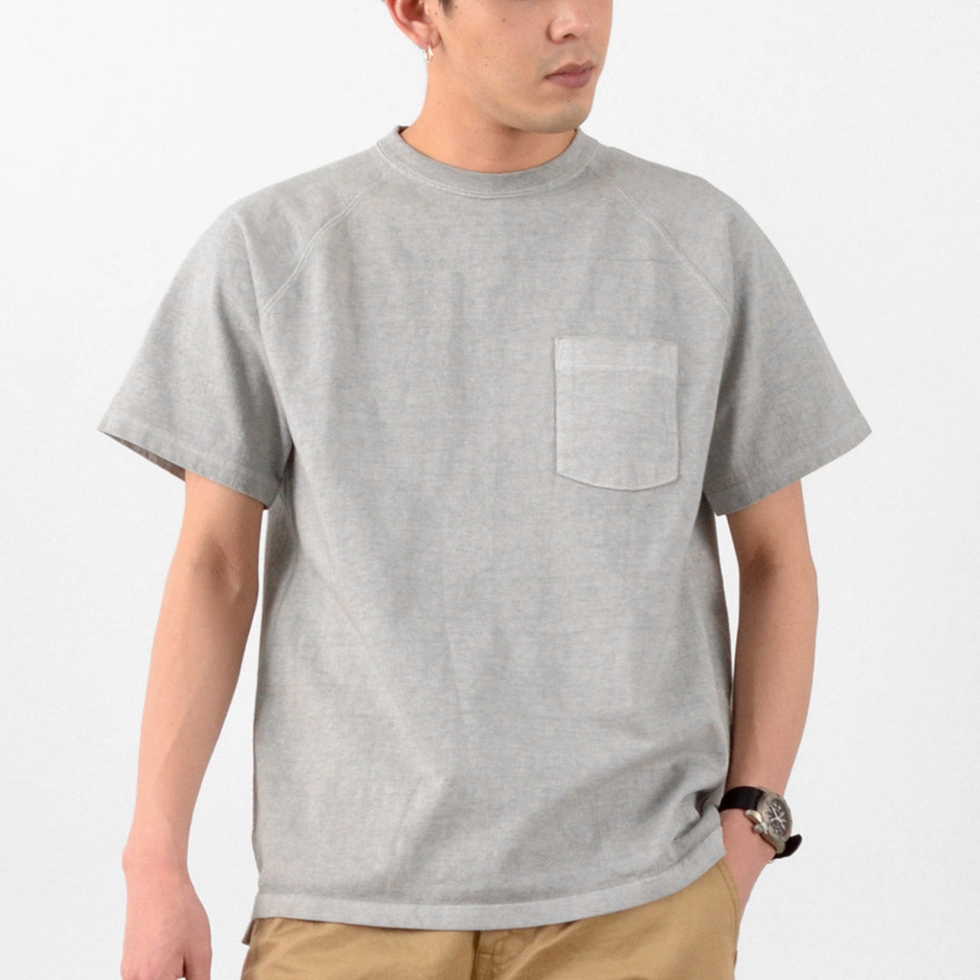 GOOD ON / Camiseta raglán de manga corta con bolsillo pesado
