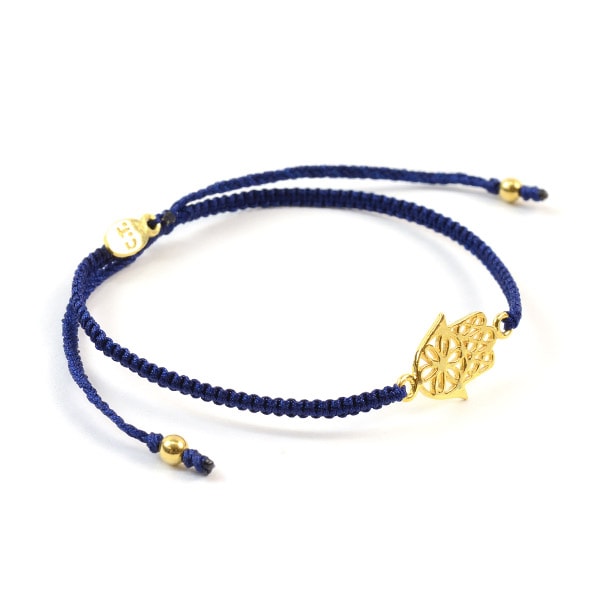 CHALISA T.. / Hamsa Hand Knotted Cord Bracelet