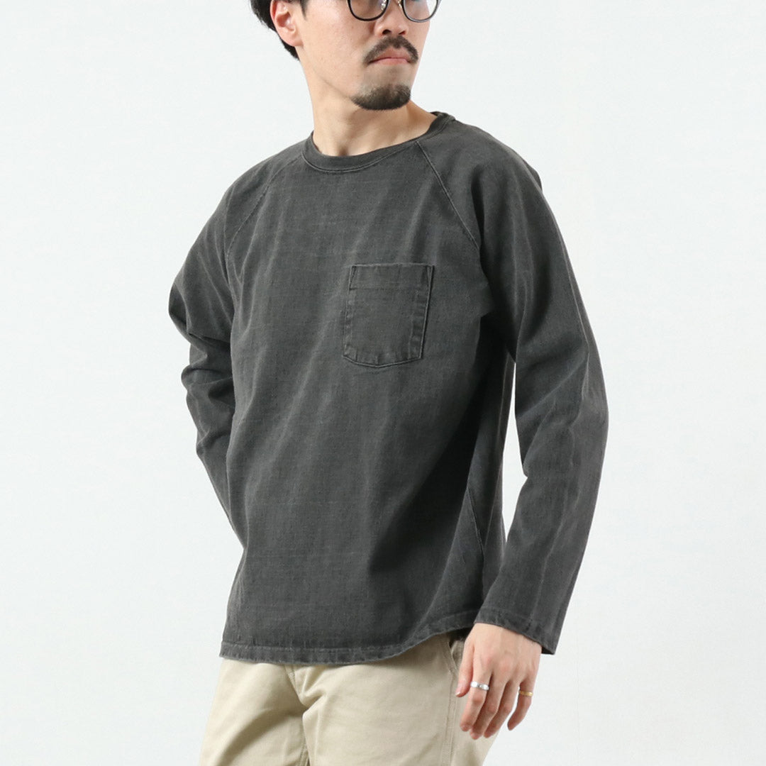 GOOD ON / Heavy Raglan Pocket Long-Sleeve T-Shirt