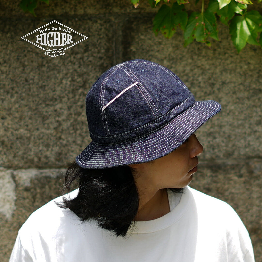 Chapeau HIGHER / Selvage Denim Panel 6 - Onewashed