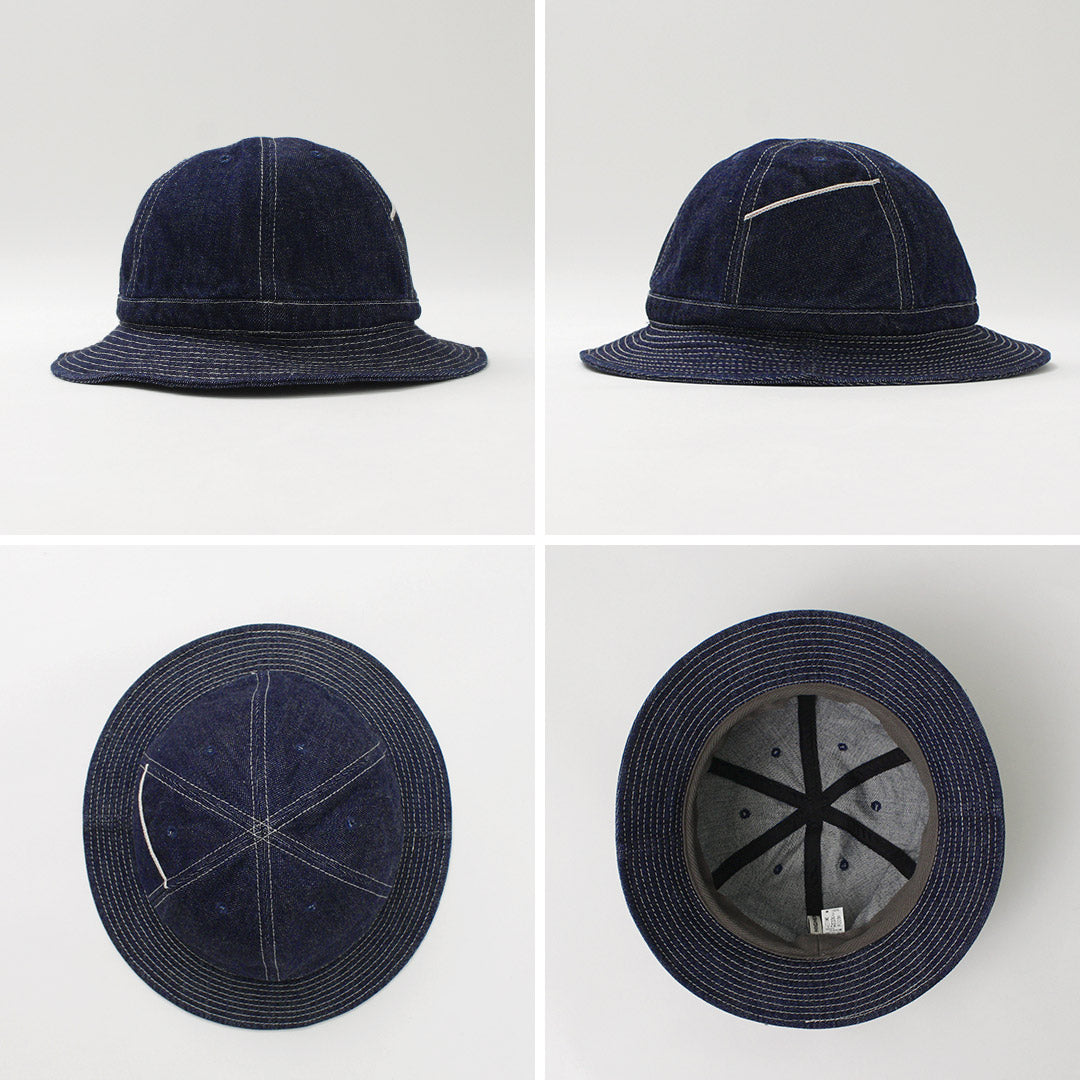 Chapeau HIGHER / Selvage Denim Panel 6 - Onewashed