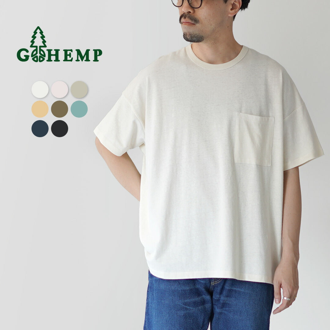 GOHEMP / 와이드 포켓 티셔츠