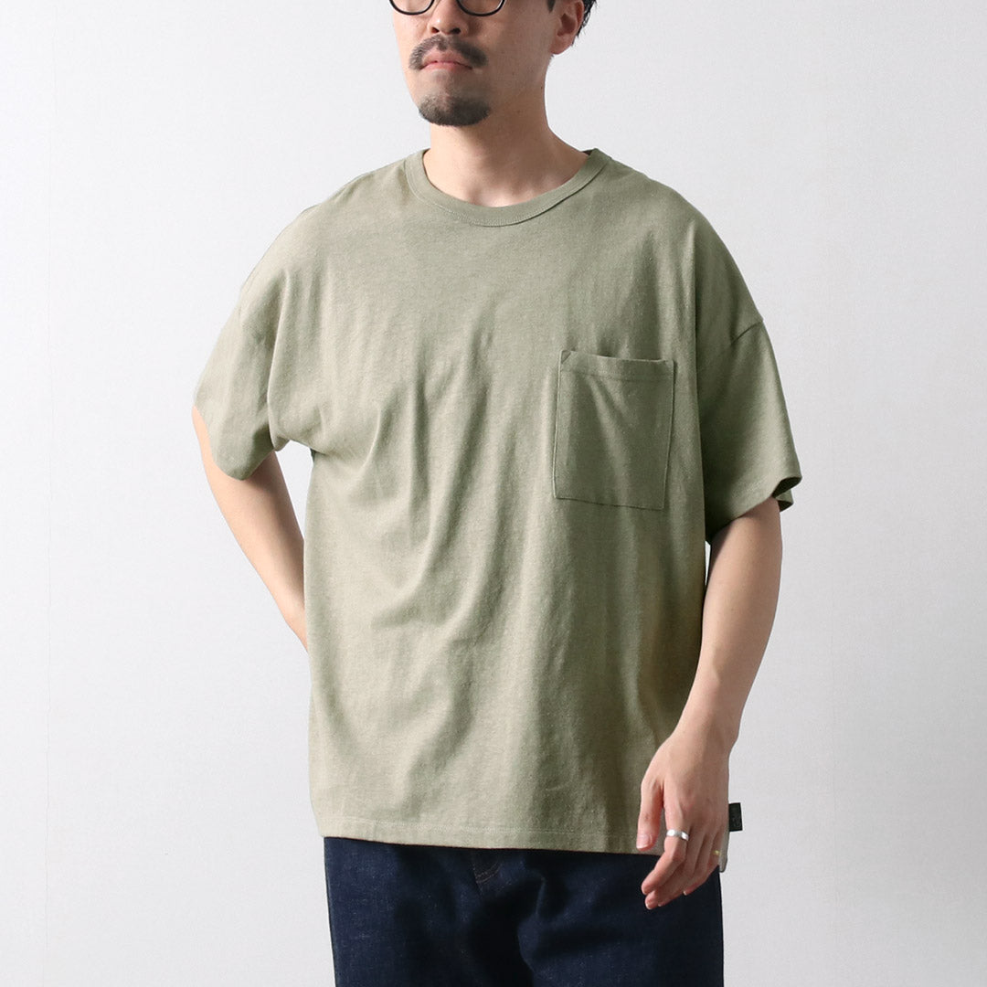 GOHEMP / 와이드 포켓 티셔츠