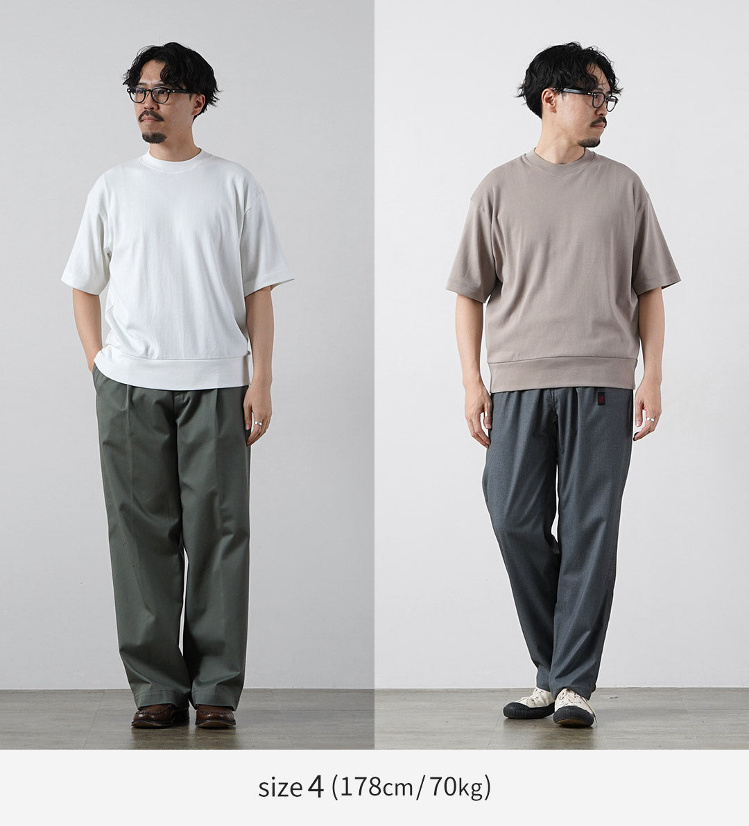T-shirt de cou à l'équipage de l'équipage de l'équipage de l'équipage de l'équipage relaxé GICIPI / TONNO