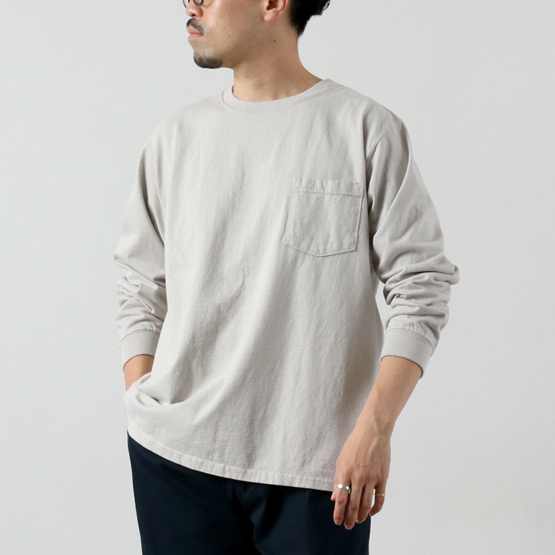 GOODWEAR / 圓領長袖口袋 T 卹
