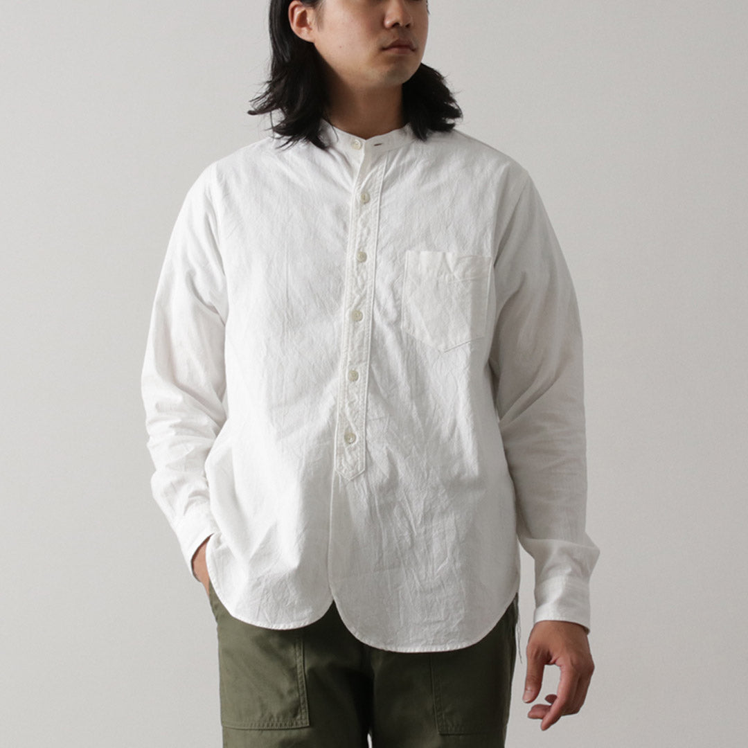 FOB FACTORY / F3429 長袖立領牛襯衫