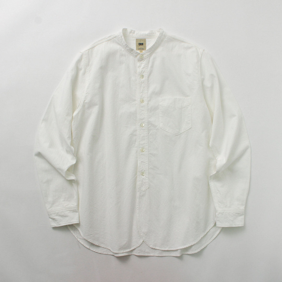 FOB FACTORY / F3429 長袖立領牛襯衫