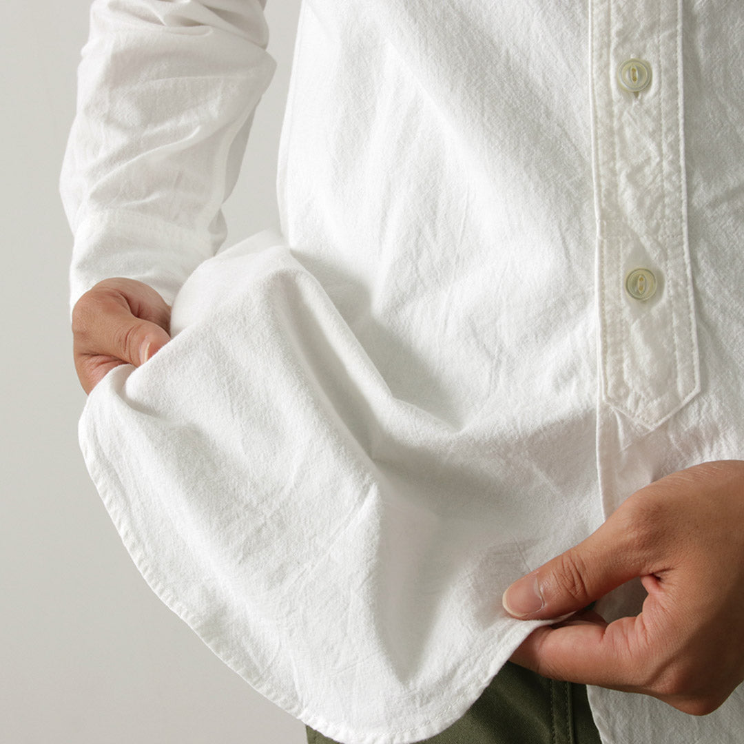 FOB FACTORY / F3429 長袖立領牛襯衫