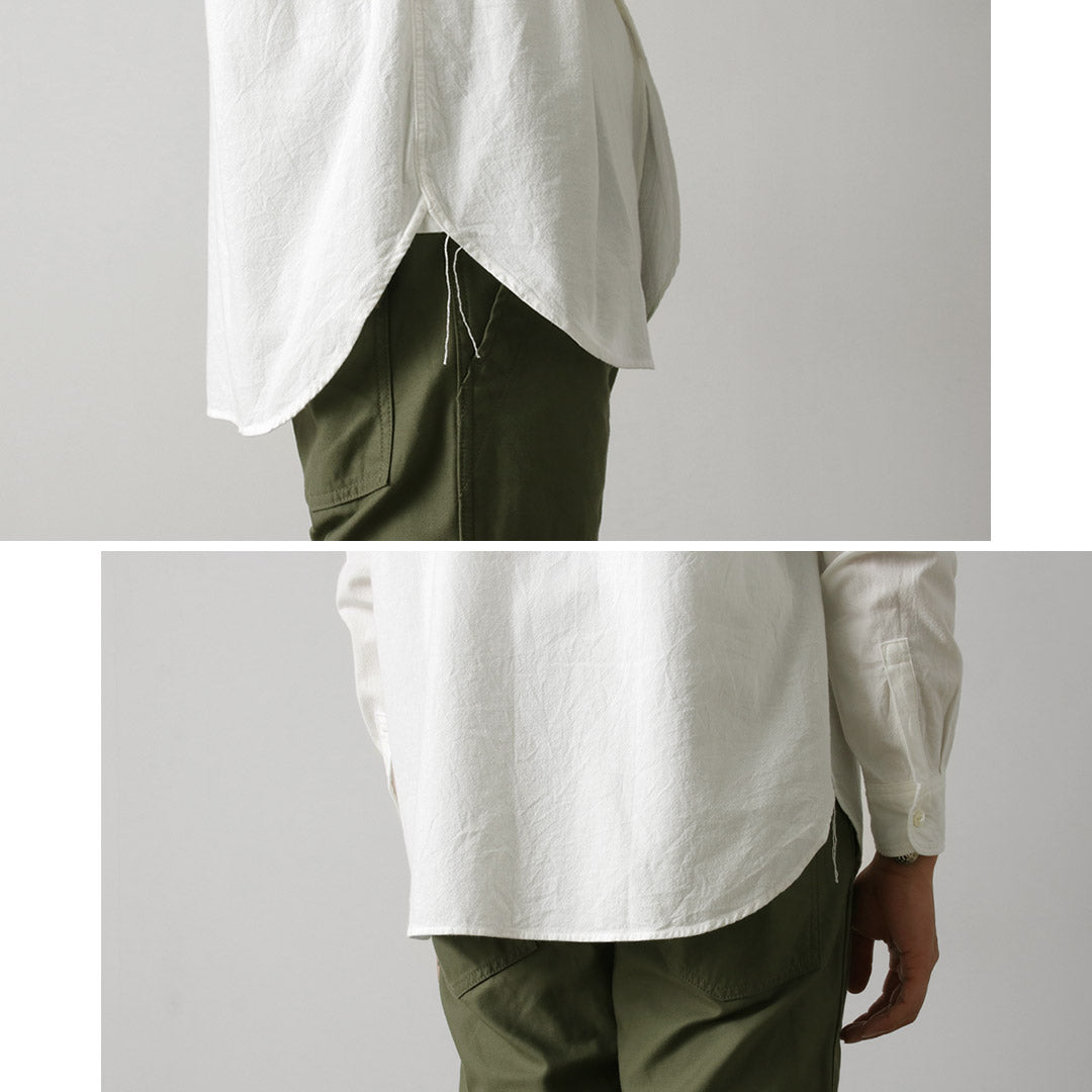 FOB FACTORY / F3429 長袖立領牛襯衫