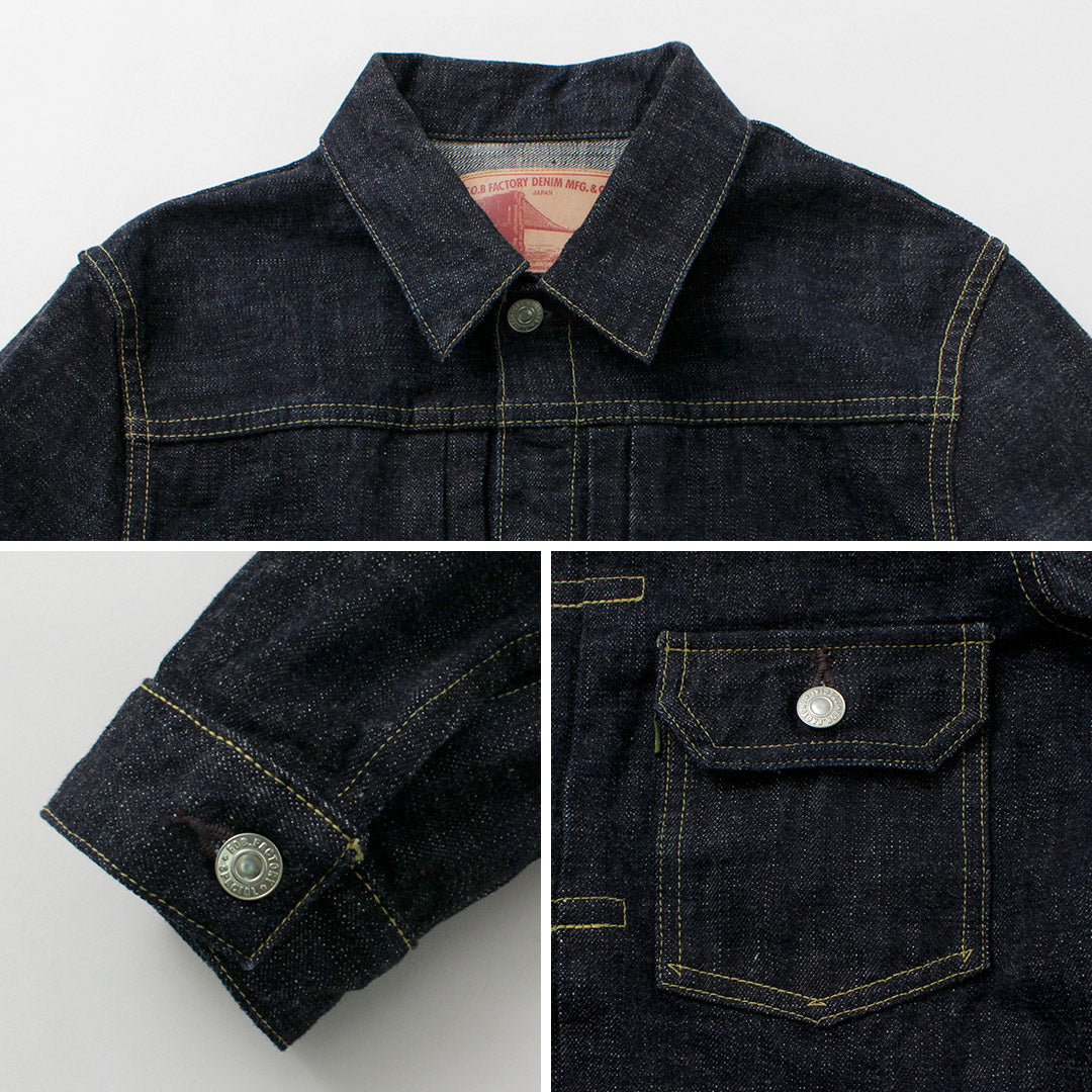 FOB FACTORY / F2378 2차형 G3 셀비지 데님자켓