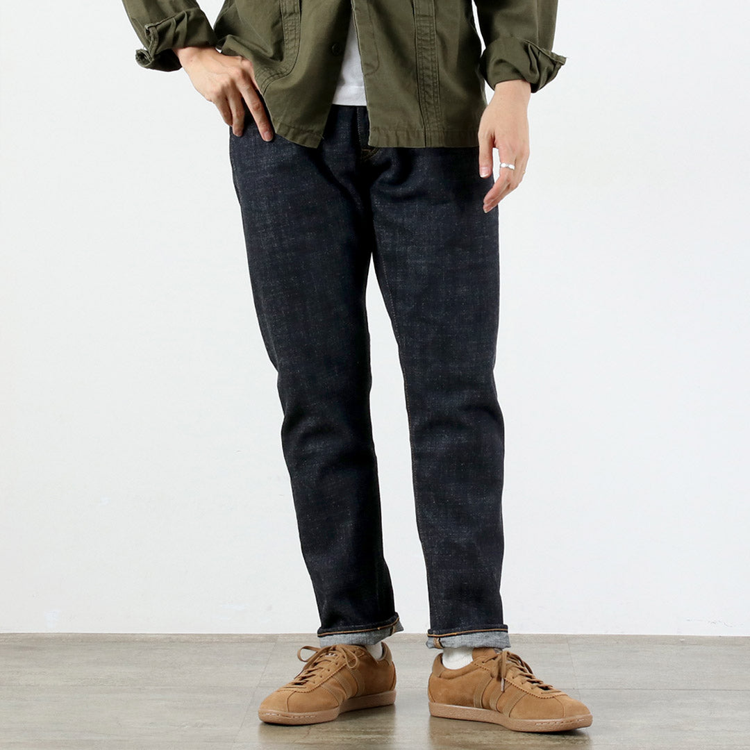 日本藍色牛仔褲 / Monster Denim 半寬錐形 5 條褲 16.5 盎司科特迪瓦棉