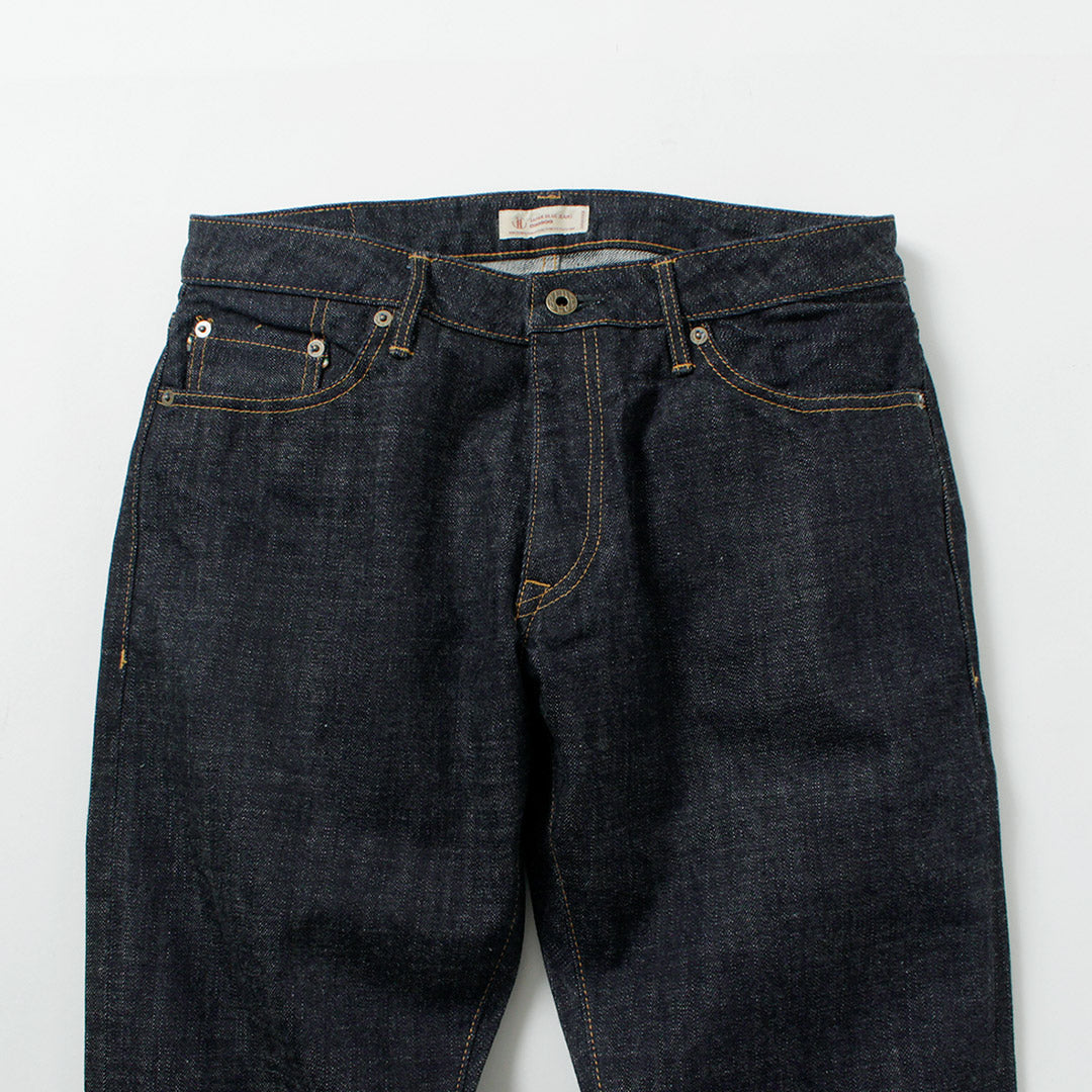 日本藍色牛仔褲 / Monster Denim 半寬錐形 5 條褲 16.5 盎司科特迪瓦棉