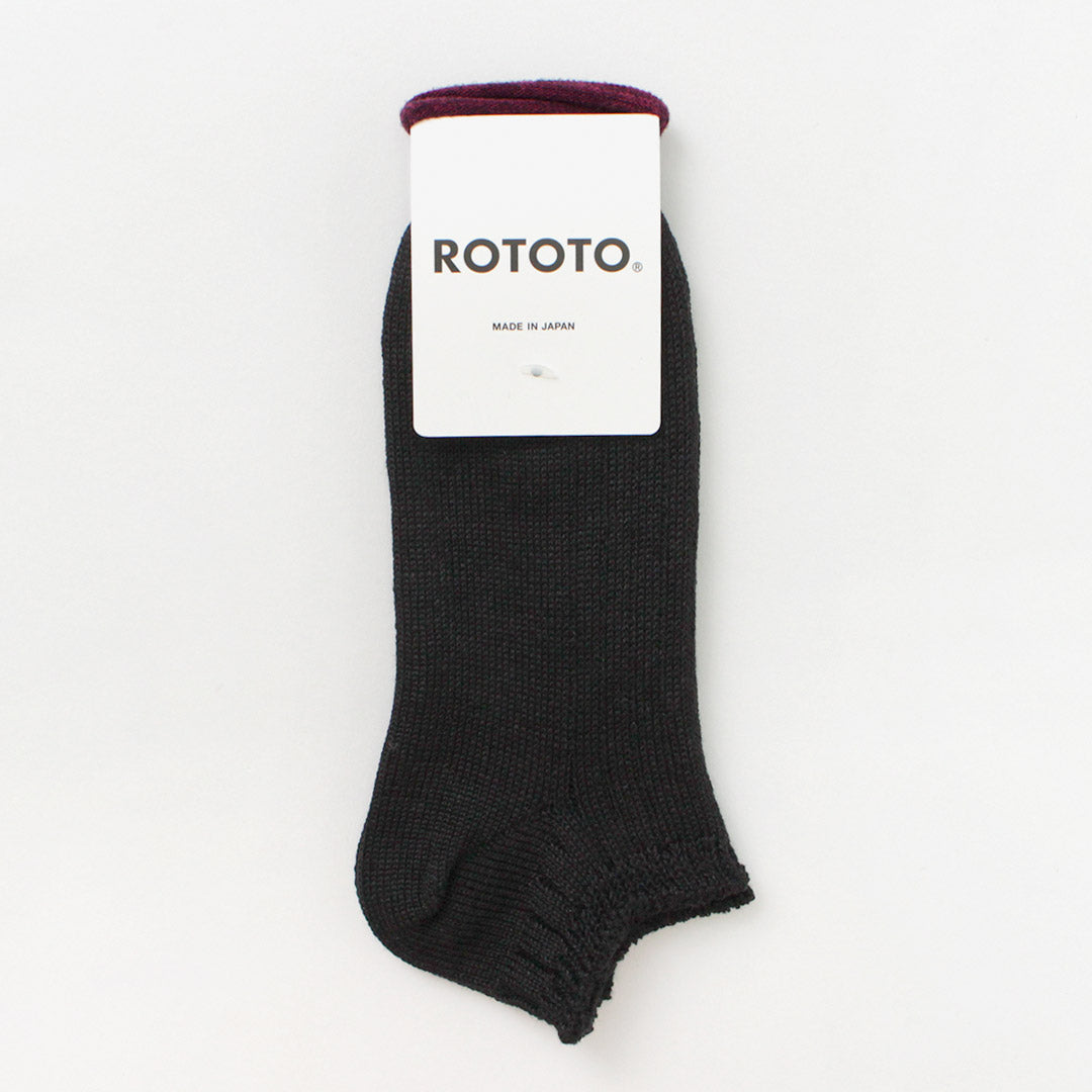 ROTOTO / 亚麻棉罗纹短袜