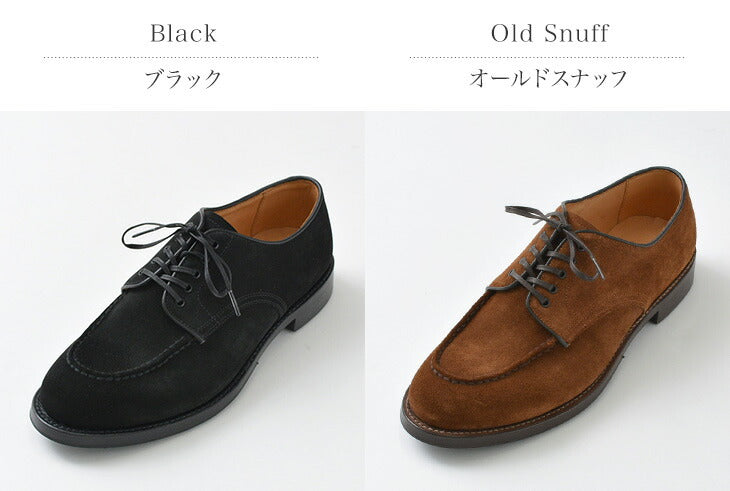 WHEELROBE / 15078S Heavy Stitching Moc Toe Suede Shoes