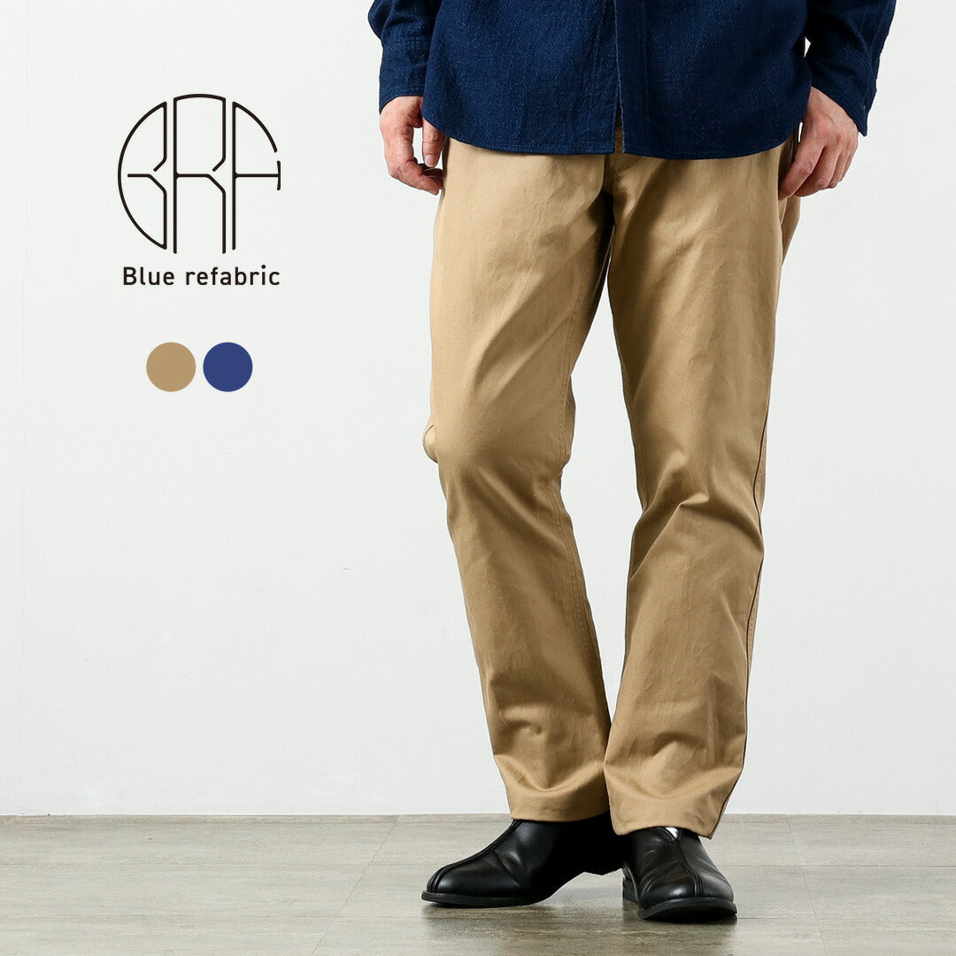 JAPON BLEU JEANS / RJB1610 40/3 Pantalon chino vintage large et effilé en sergé à nombre élevé