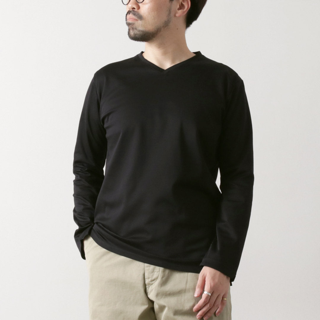 RE MADE IN TOKYO JAPAN / 東京製造 V 領長袖連衣裙 T 卹