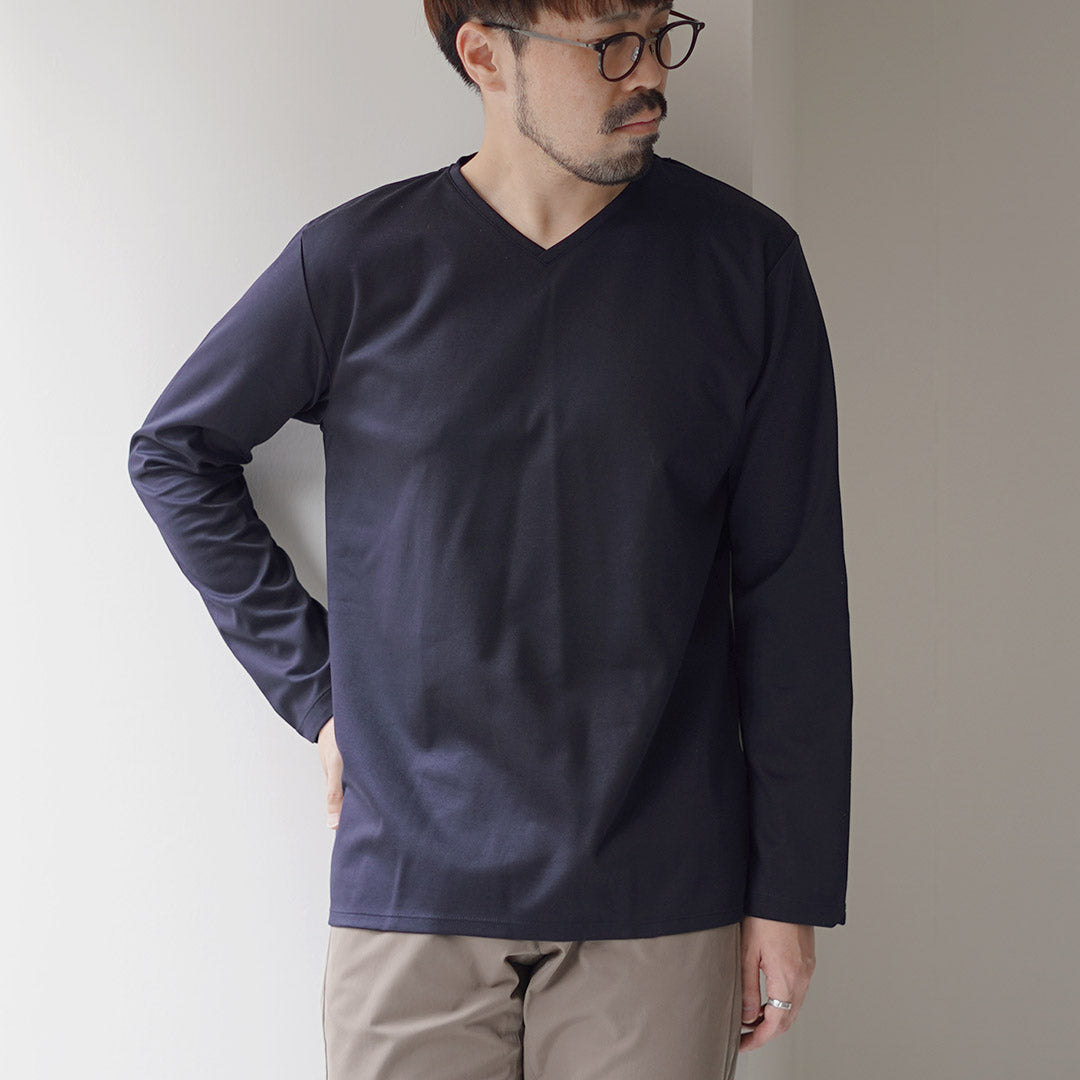 RE MADE IN TOKYO JAPAN / 東京製造 V 領長袖連衣裙 T 卹