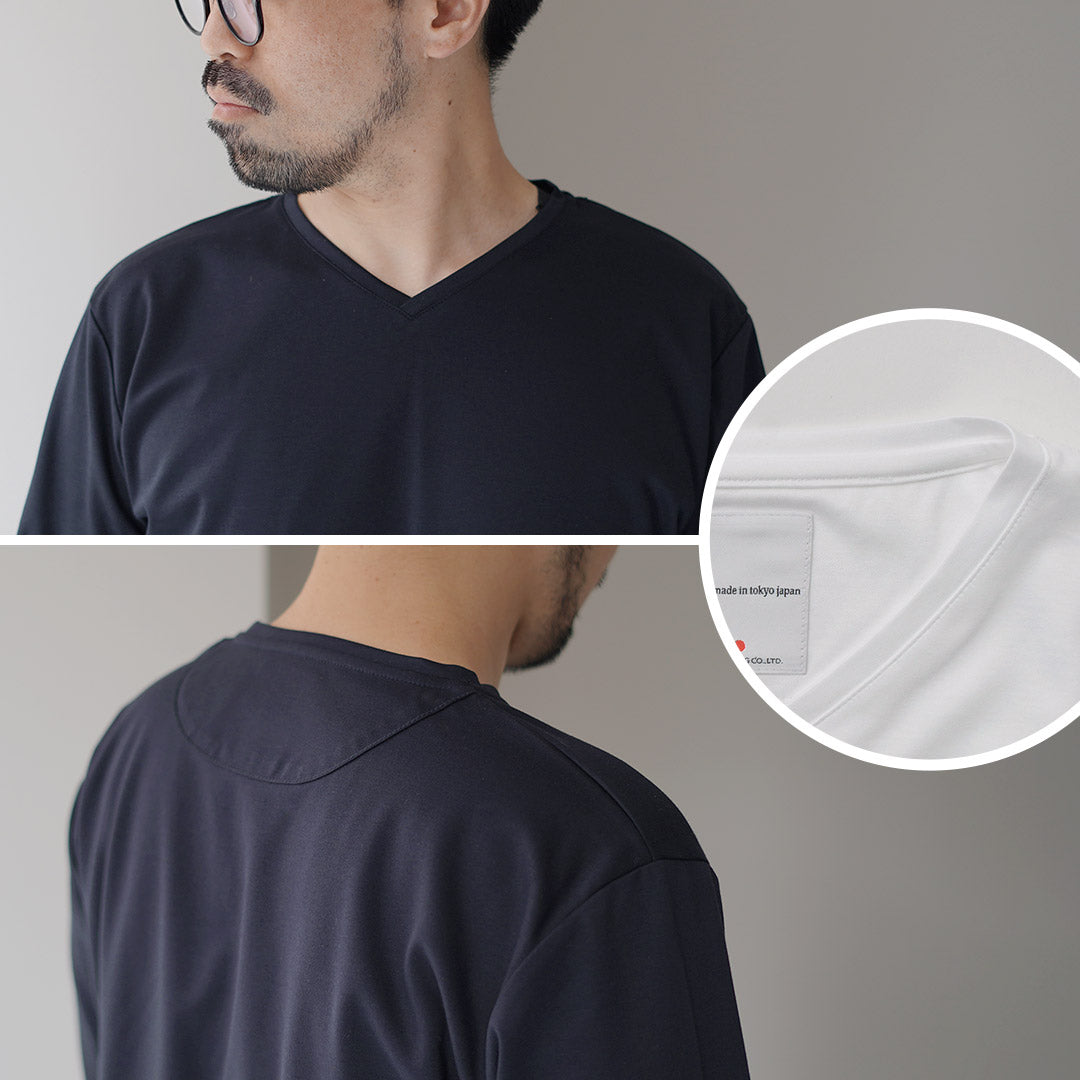 RE MADE IN TOKYO JAPAN / 東京製造 V 領長袖連衣裙 T 卹